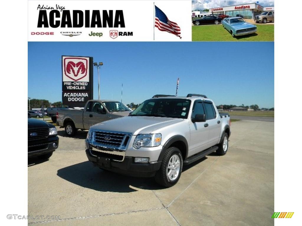 2009 Explorer Sport Trac XLT - Brilliant Silver Metallic / Charcoal Black photo #1