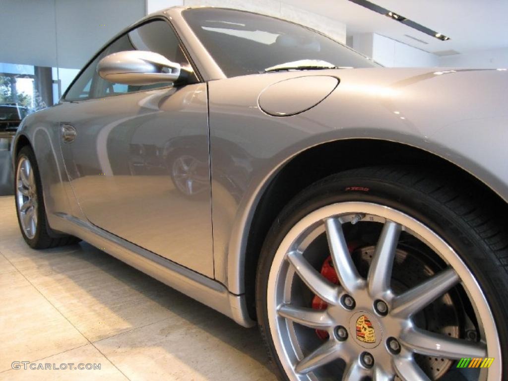 2007 911 Carrera Coupe - GT Silver Metallic / Black photo #7