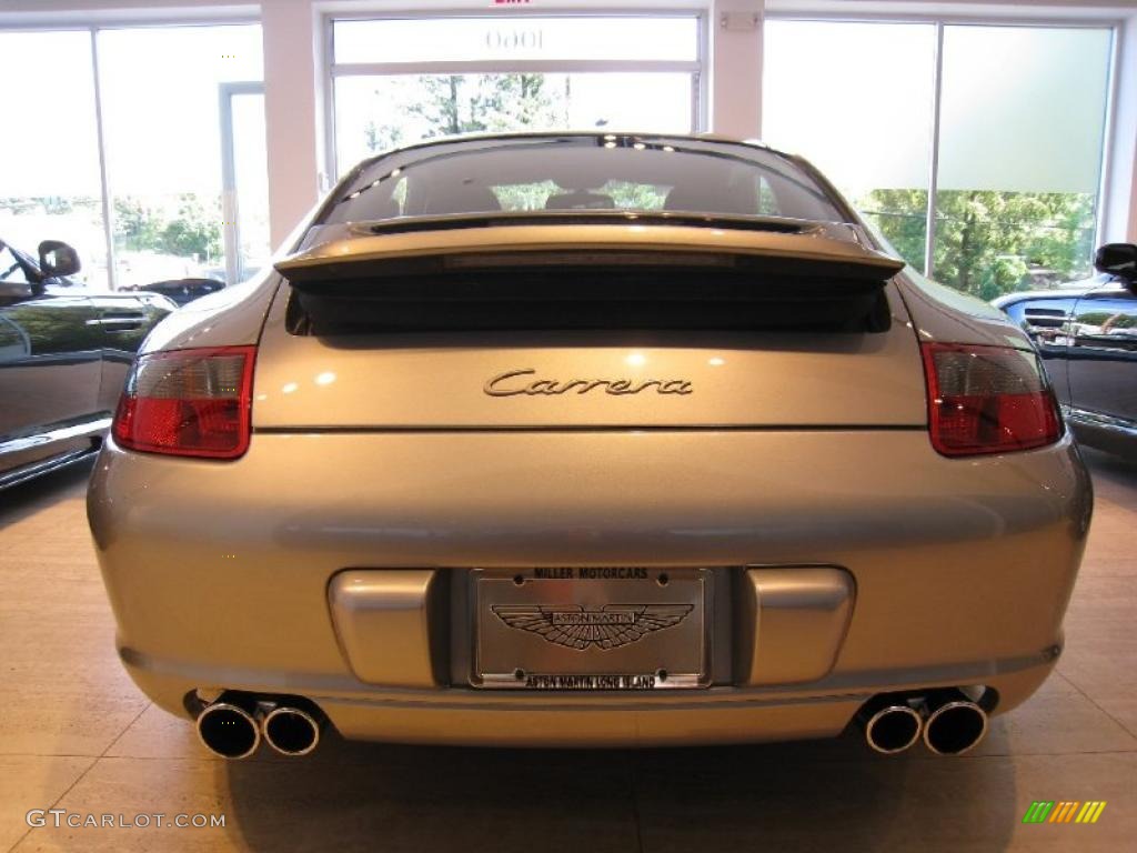 2007 911 Carrera Coupe - GT Silver Metallic / Black photo #11