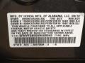NH705M: Nimbus Gray Metallic 2008 Honda Pilot EX-L Color Code