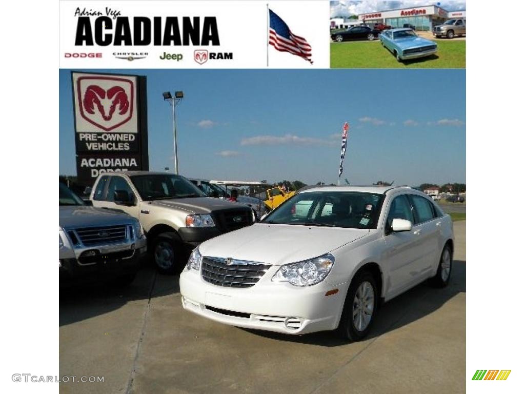 2010 Sebring Limited Sedan - Stone White / Dark Slate Gray photo #1