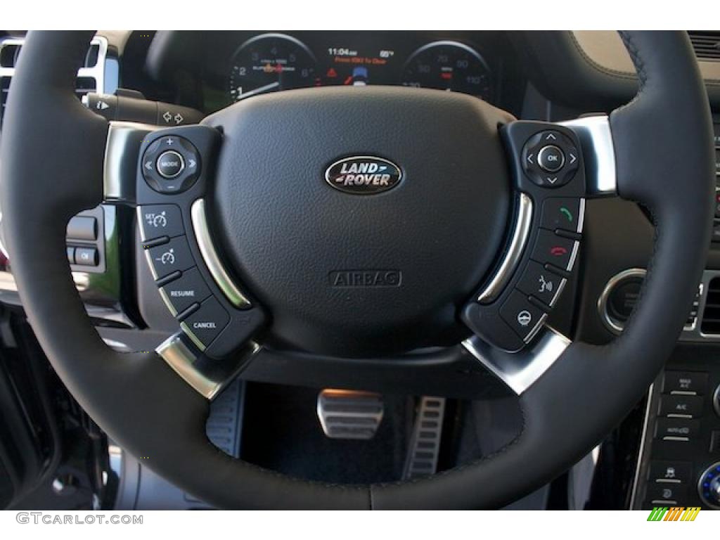 Jet Black/Jet Black Interior 2011 Land Rover Range Rover Supercharged Photo #37671306