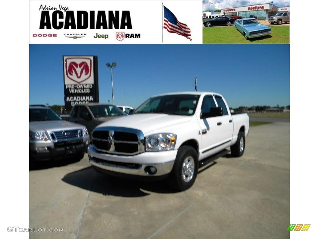 Bright White Dodge Ram 2500