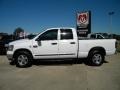 2007 Bright White Dodge Ram 2500 SLT Quad Cab  photo #2