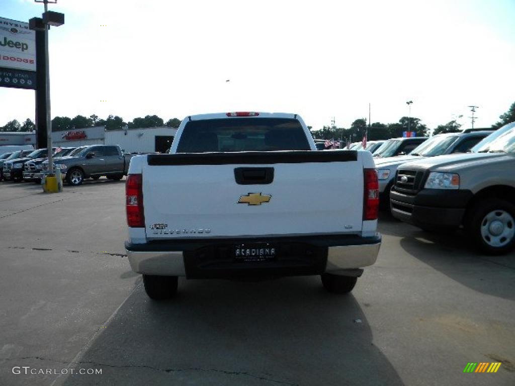 2009 Silverado 1500 LS Extended Cab - Summit White / Dark Titanium photo #4