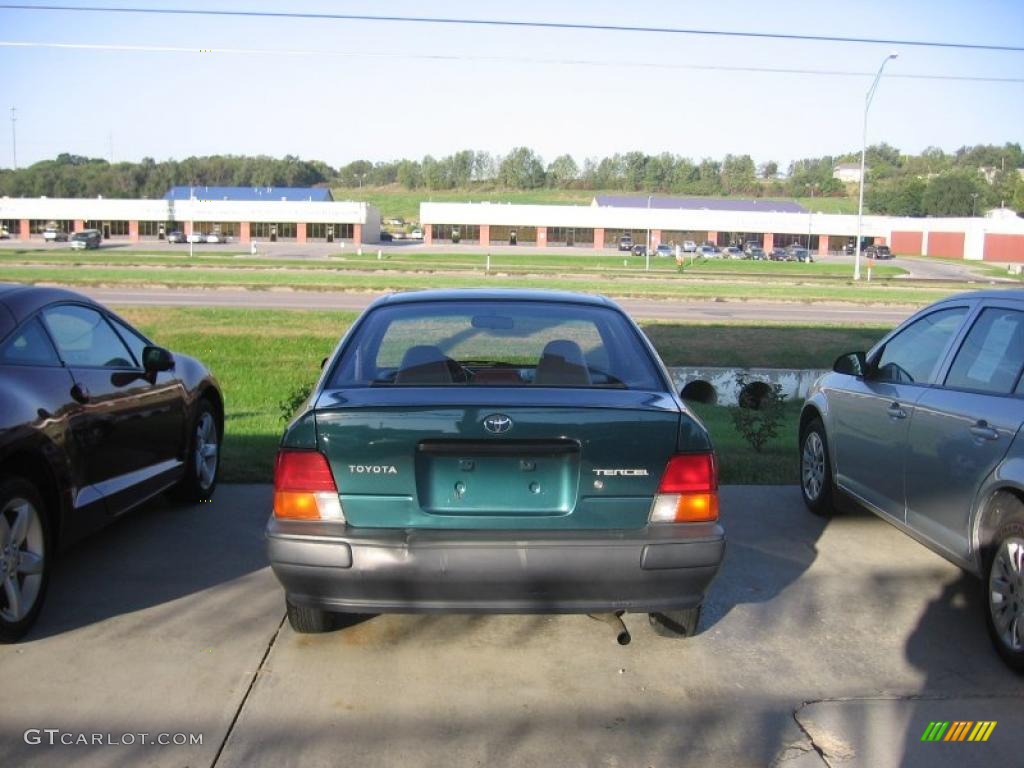1996 Tercel Coupe - Dark Green / Beige photo #1
