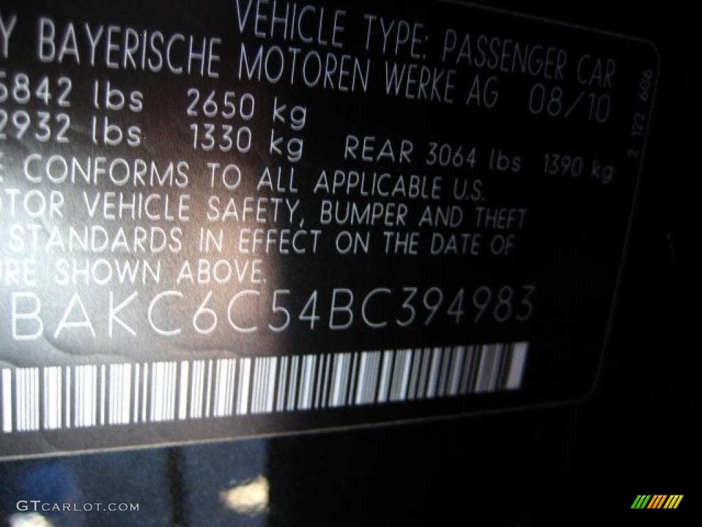 2011 7 Series 750i xDrive Sedan - Black Sapphire Metallic / Black Nappa Leather photo #12