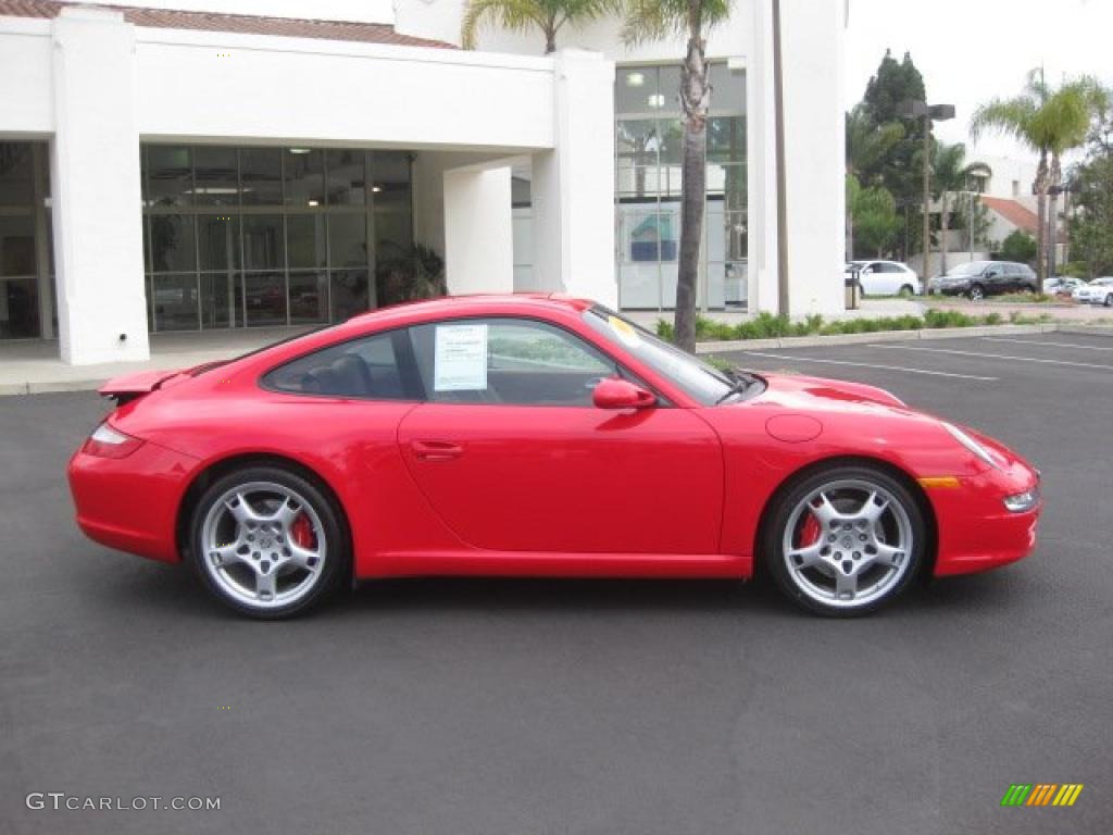 2008 911 Carrera S Coupe - Guards Red / Sand Beige photo #3