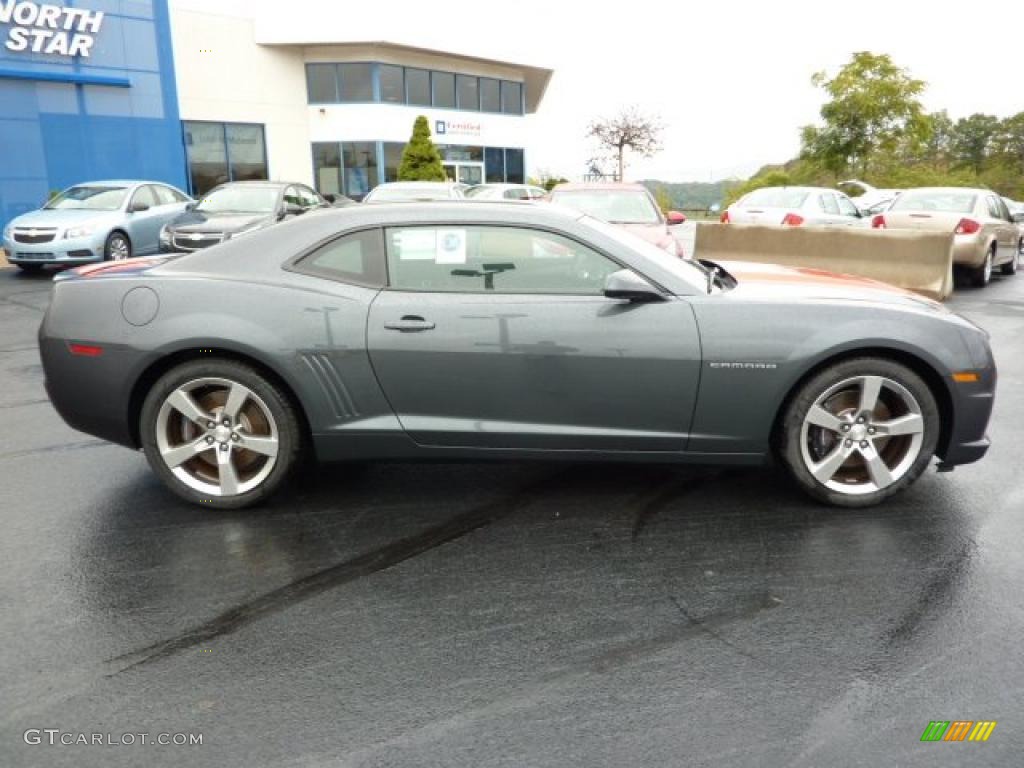 2010 Camaro SS/RS Coupe - Cyber Gray Metallic / Black photo #12