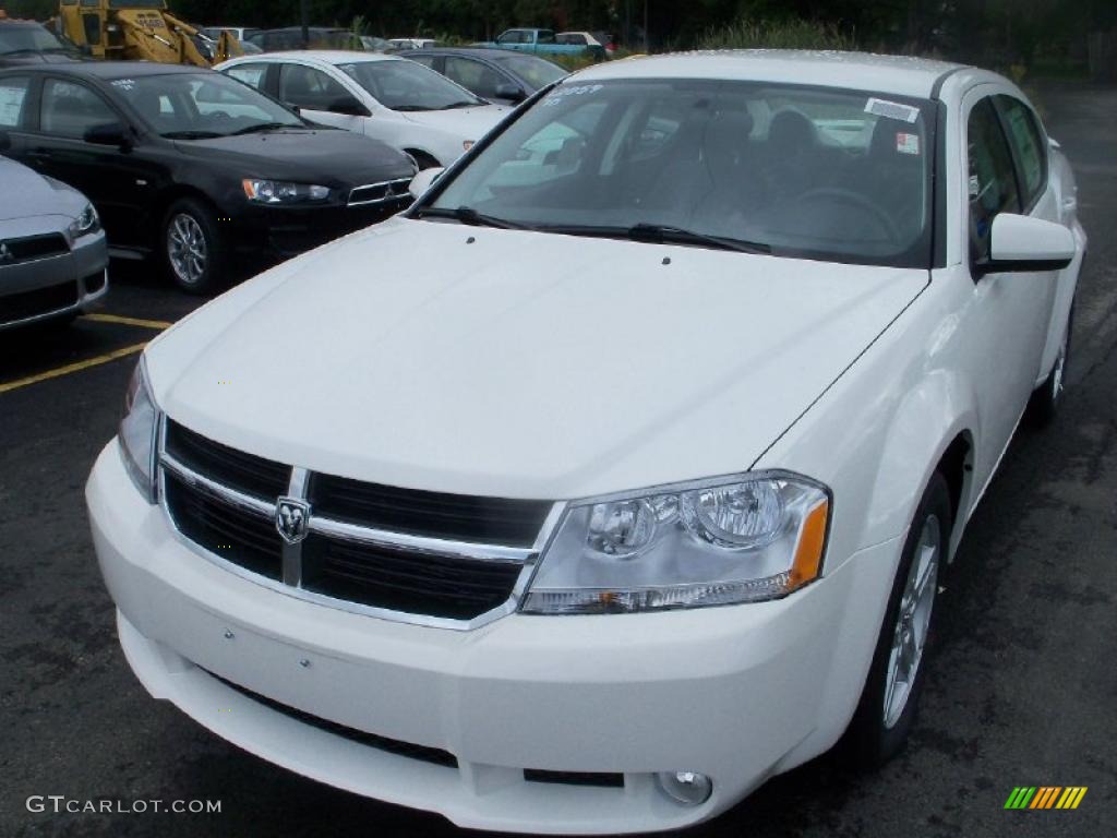 2010 Avenger R/T - Stone White / Dark Slate Gray photo #1