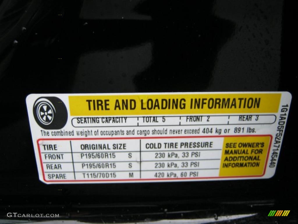 2010 Cobalt LT Sedan - Black / Gray photo #23