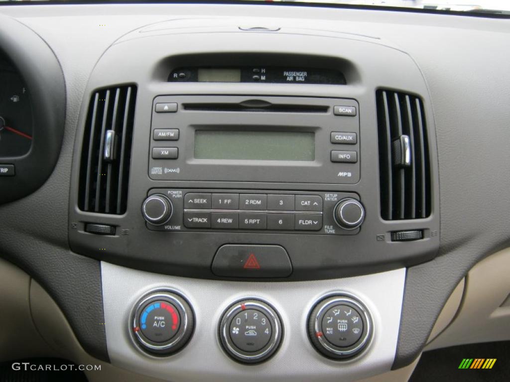 2009 Elantra GLS Sedan - Captiva White / Beige photo #5