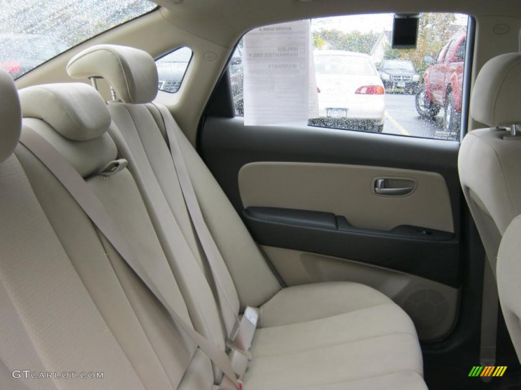 2009 Elantra GLS Sedan - Captiva White / Beige photo #8