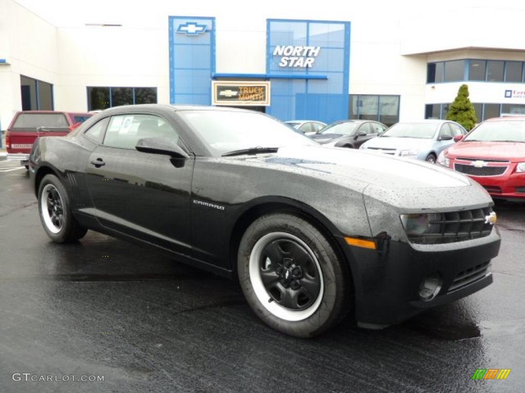 2011 Camaro LS Coupe - Black / Black photo #1