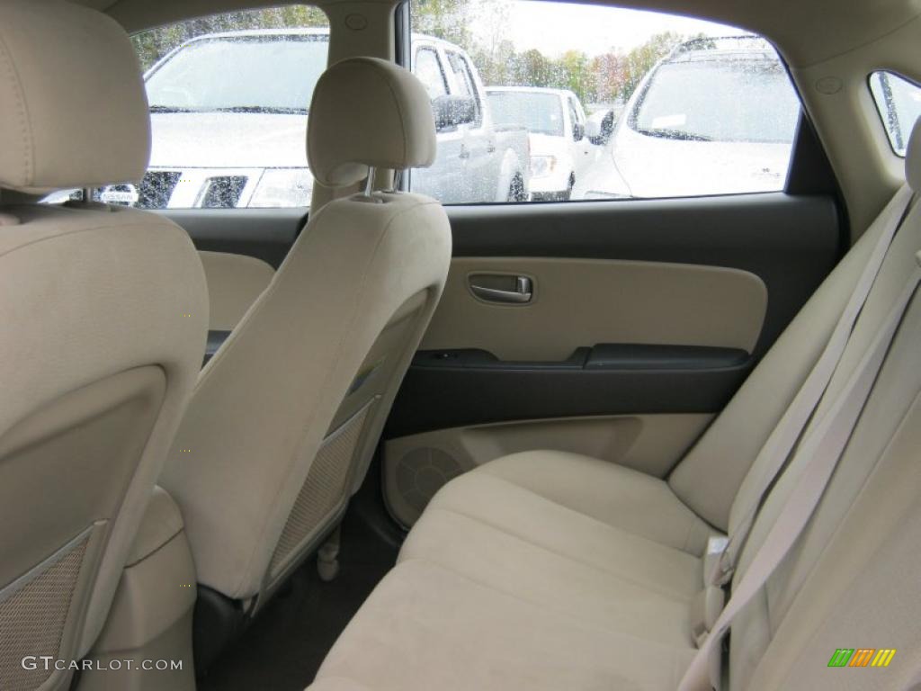 2009 Elantra GLS Sedan - Captiva White / Beige photo #20