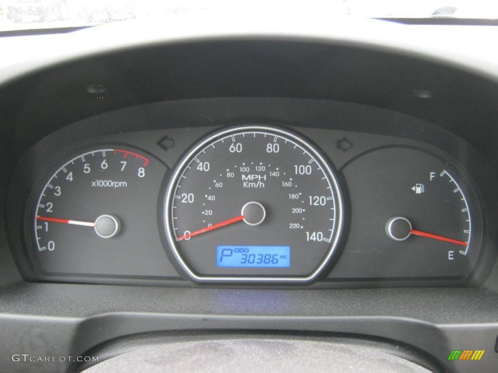 2009 Elantra GLS Sedan - Captiva White / Beige photo #25