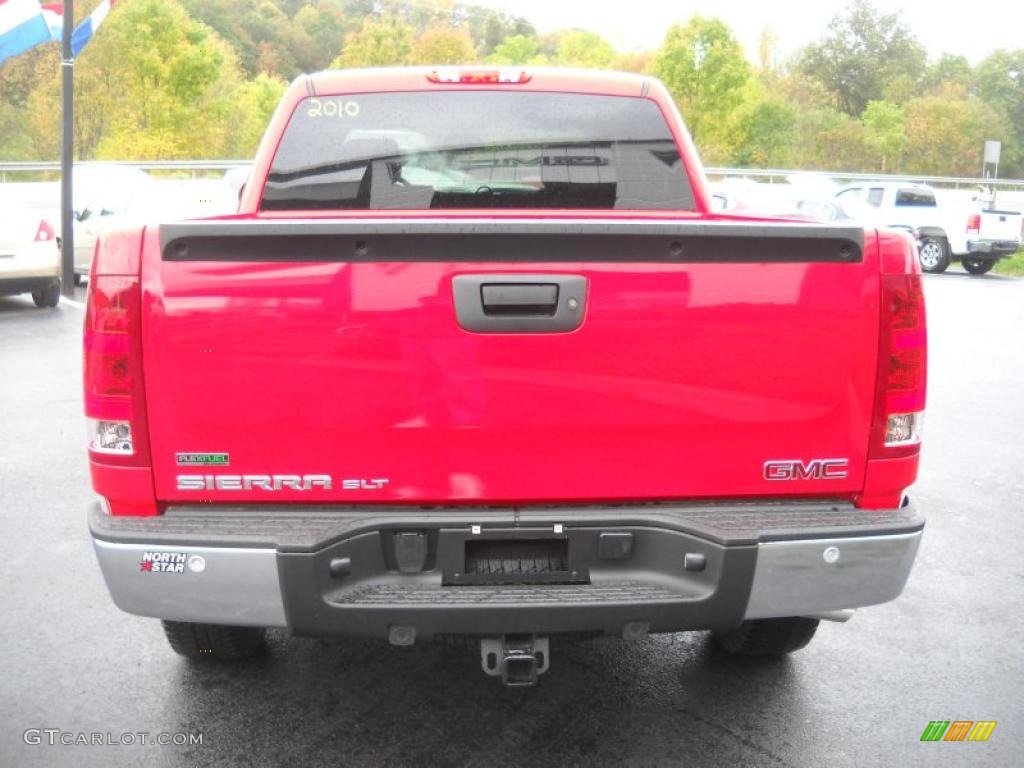 2010 Sierra 1500 SLT Crew Cab 4x4 - Fire Red / Ebony photo #12