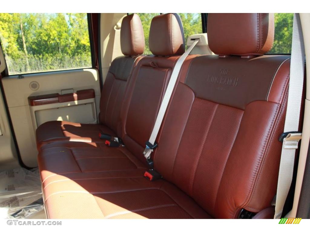 2011 F250 Super Duty King Ranch Crew Cab 4x4 - Royal Red Metallic / Chaparral Leather photo #6