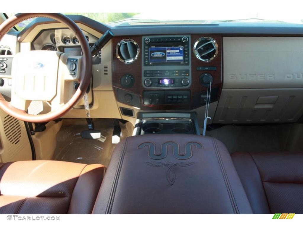 2011 F250 Super Duty King Ranch Crew Cab 4x4 - Royal Red Metallic / Chaparral Leather photo #15