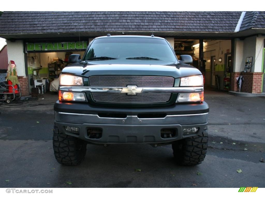 2004 Silverado 1500 Z71 Extended Cab 4x4 - Dark Green Metallic / Dark Charcoal photo #2