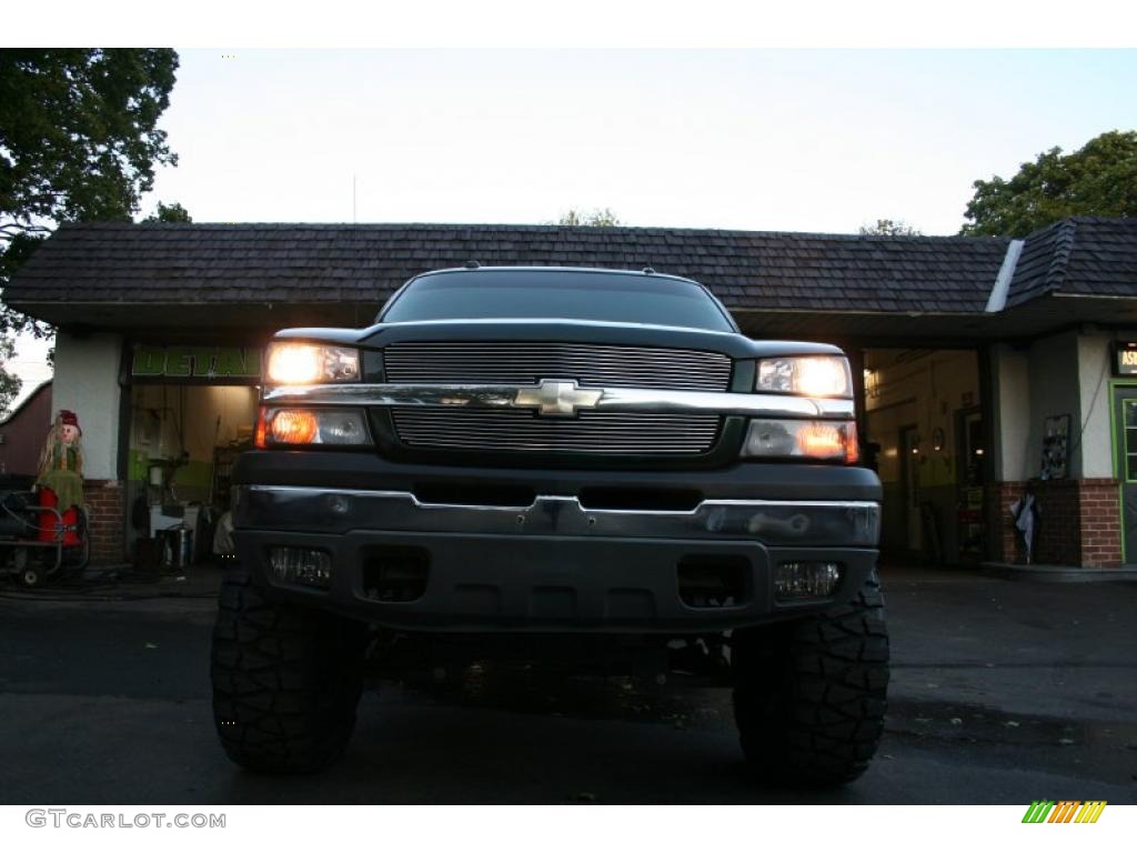 2004 Silverado 1500 Z71 Extended Cab 4x4 - Dark Green Metallic / Dark Charcoal photo #3