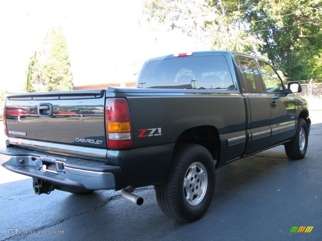 2002 Silverado 1500 LS Extended Cab 4x4 - Forest Green Metallic / Graphite Gray photo #5