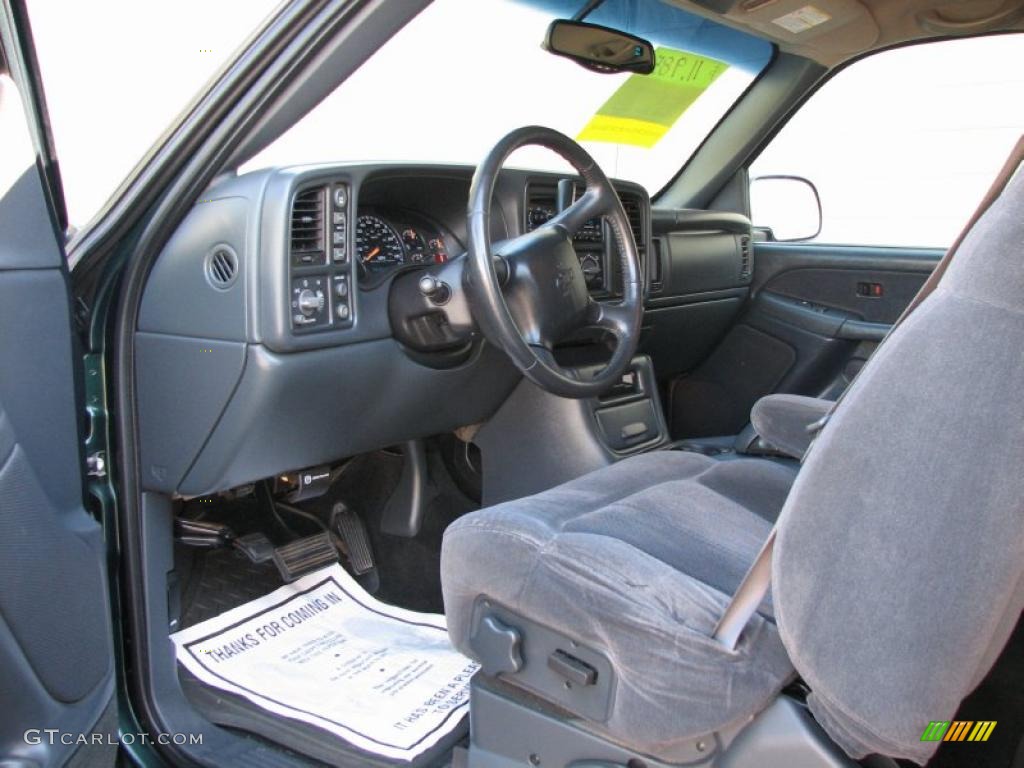 2002 Silverado 1500 LS Extended Cab 4x4 - Forest Green Metallic / Graphite Gray photo #8