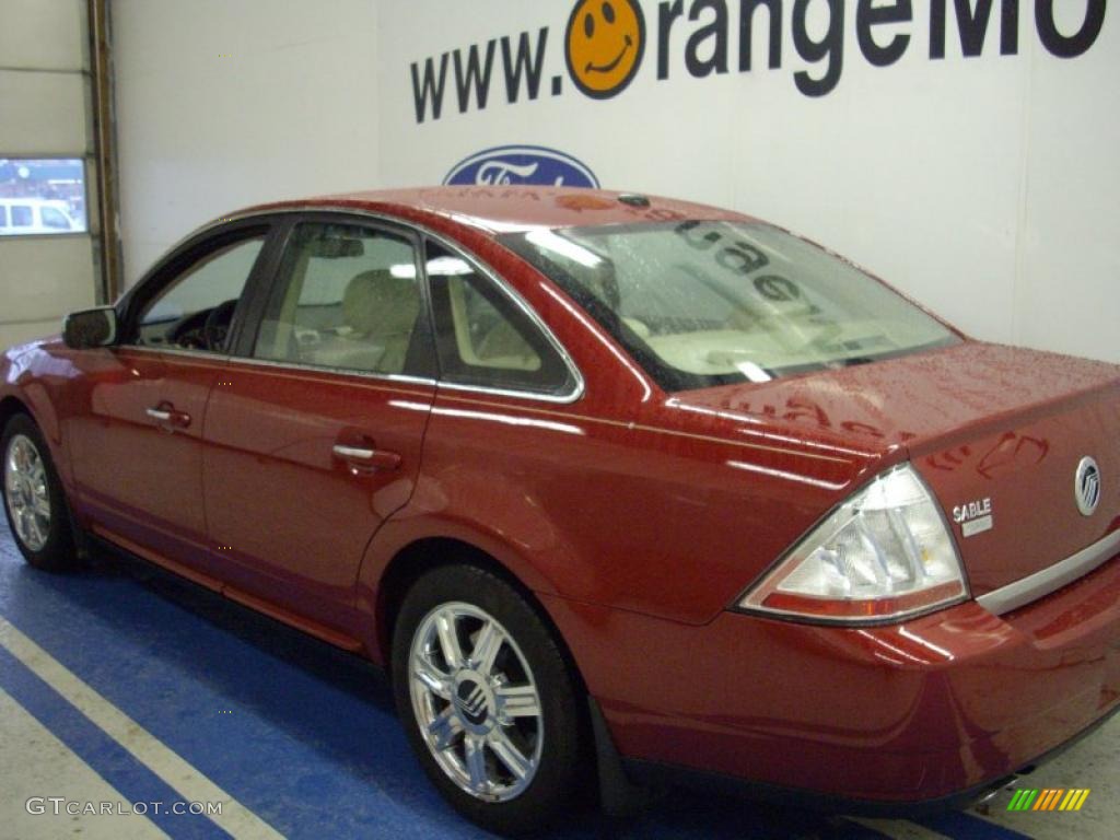 2009 Sable Premier Sedan - Sangria Red Metallic / Light Camel photo #4