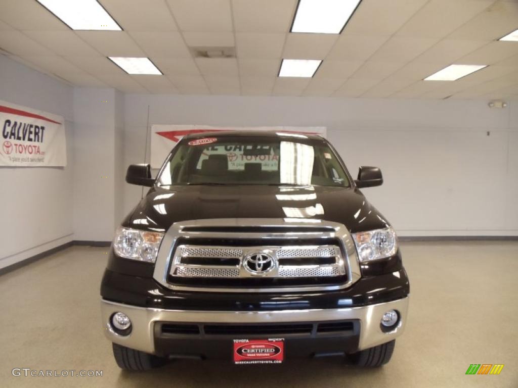 2010 Tundra Double Cab - Black / Sand Beige photo #2