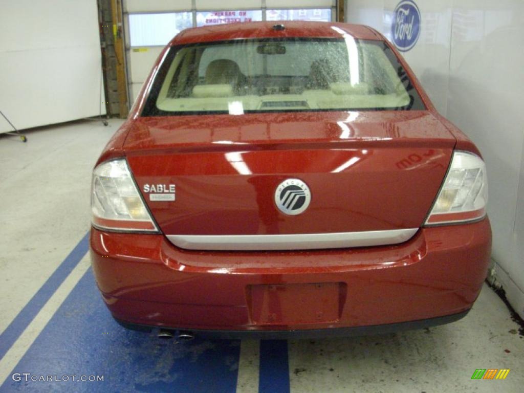 2009 Sable Premier Sedan - Sangria Red Metallic / Light Camel photo #5