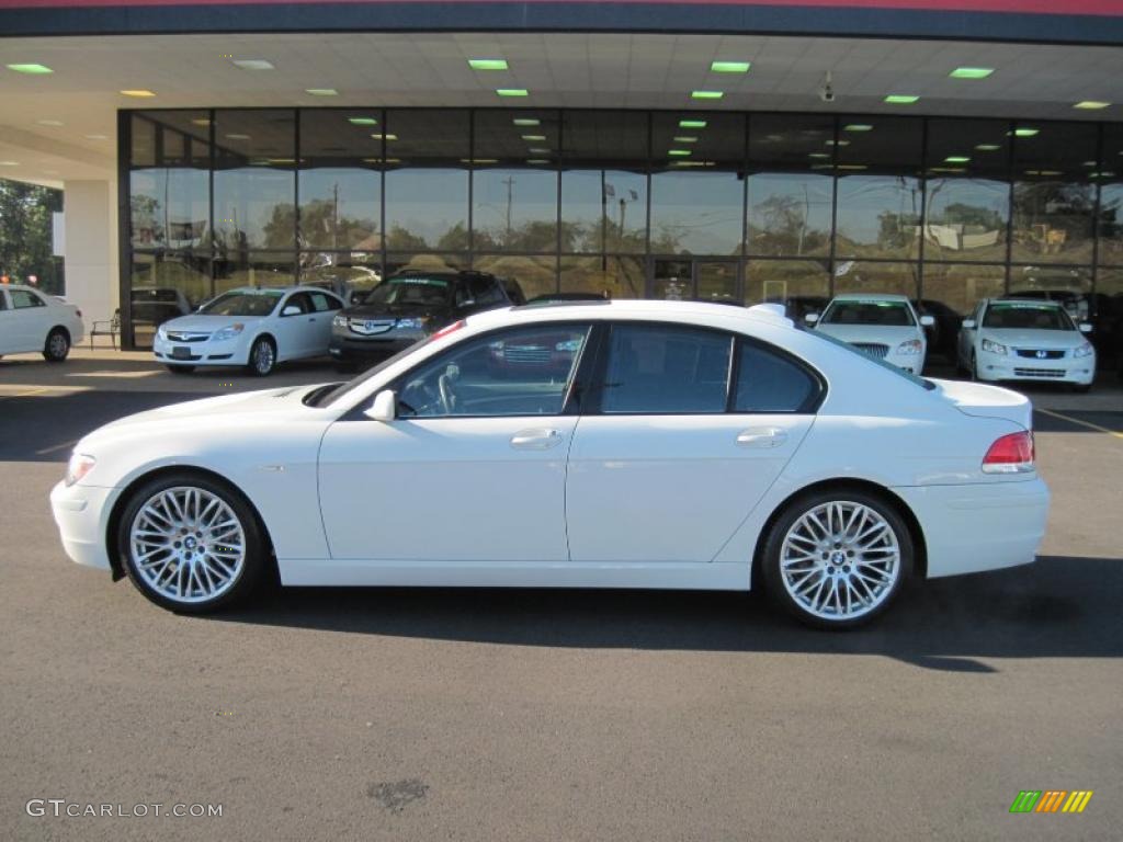 2008 7 Series 750i Sedan - Alpine White / Flannel Grey photo #2