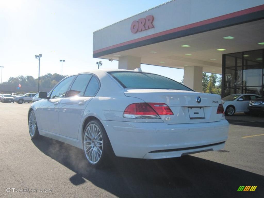 2008 7 Series 750i Sedan - Alpine White / Flannel Grey photo #3