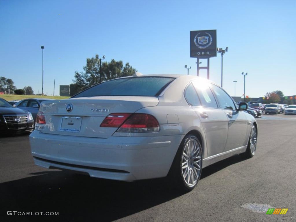 2008 7 Series 750i Sedan - Alpine White / Flannel Grey photo #5