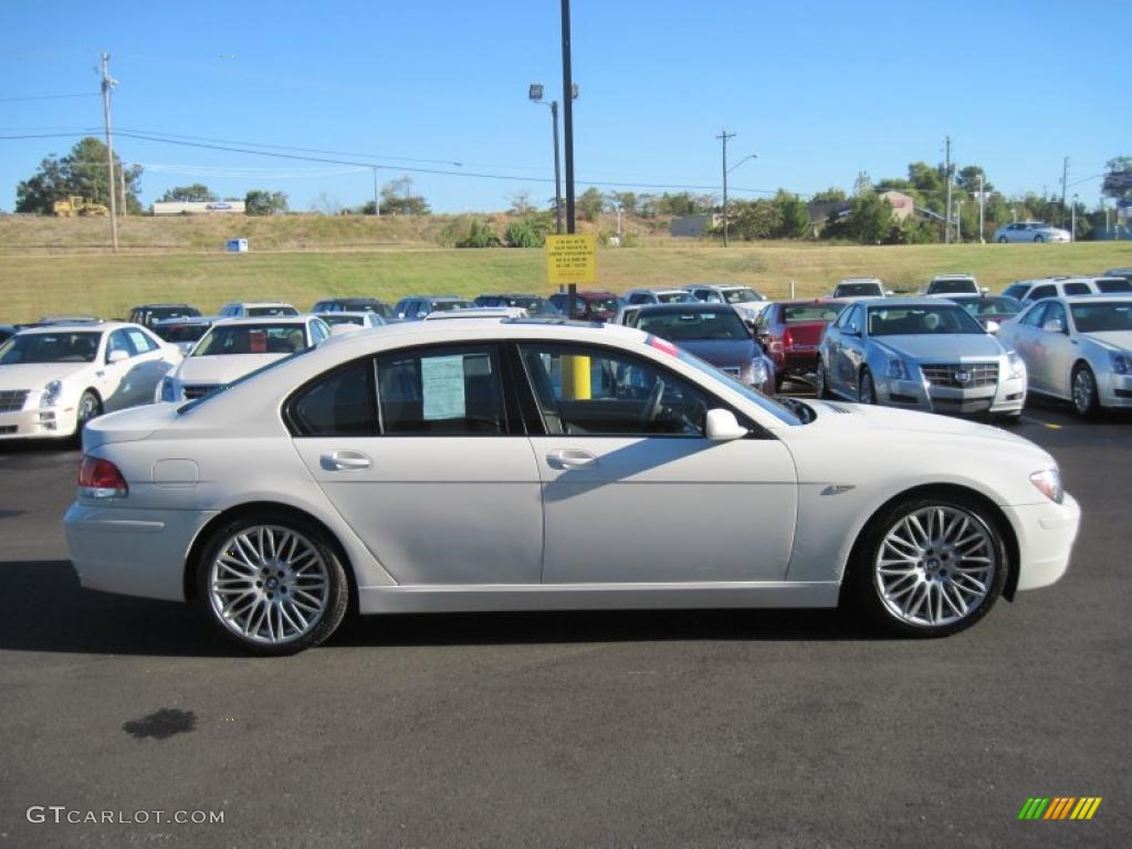2008 7 Series 750i Sedan - Alpine White / Flannel Grey photo #6
