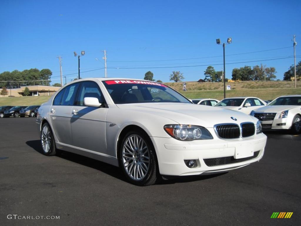 2008 7 Series 750i Sedan - Alpine White / Flannel Grey photo #7