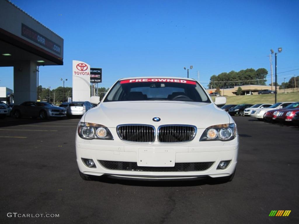 2008 7 Series 750i Sedan - Alpine White / Flannel Grey photo #8