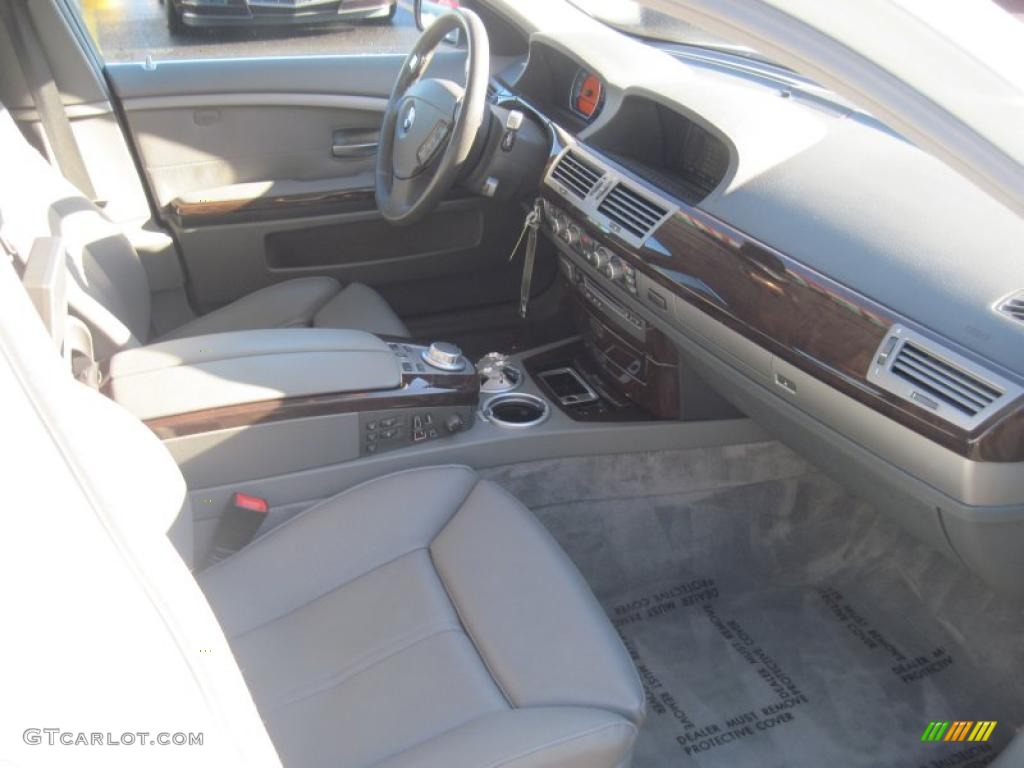 2008 7 Series 750i Sedan - Alpine White / Flannel Grey photo #16
