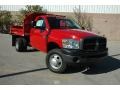 2009 Flame Red Dodge Ram 3500 ST Regular Cab 4x4 Chassis Dump Truck  photo #1