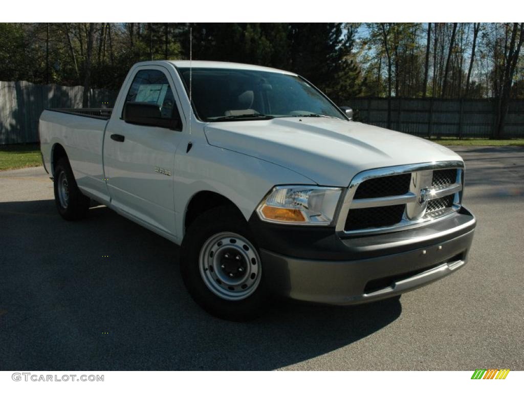 2010 Ram 1500 ST Regular Cab - Stone White / Dark Slate/Medium Graystone photo #1