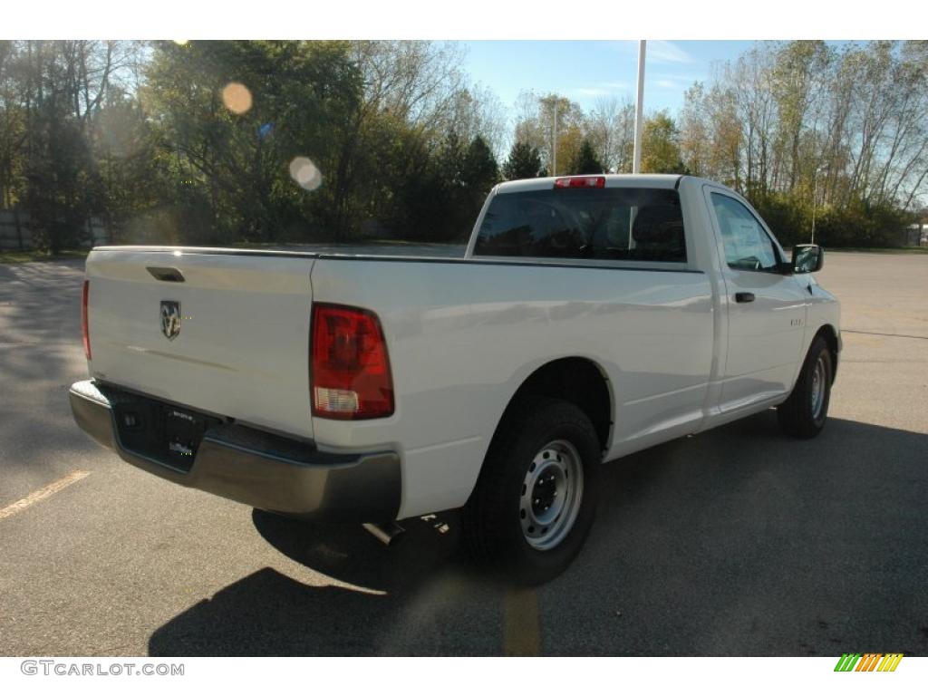 2010 Ram 1500 ST Regular Cab - Stone White / Dark Slate/Medium Graystone photo #6