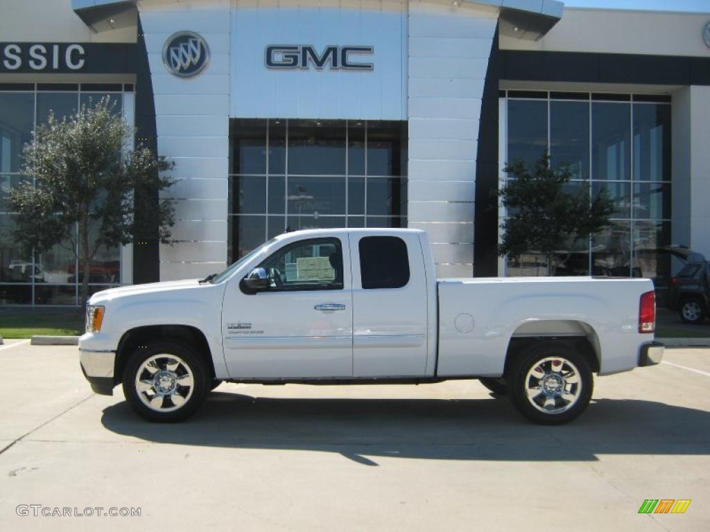 2011 Sierra 1500 Texas Edition Extended Cab - Summit White / Ebony photo #2