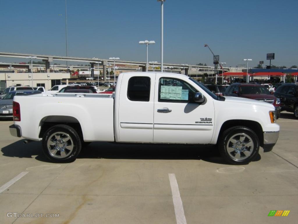2011 Sierra 1500 Texas Edition Extended Cab - Summit White / Ebony photo #6