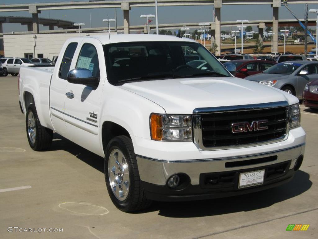 2011 Sierra 1500 Texas Edition Extended Cab - Summit White / Ebony photo #7