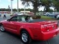 2008 Torch Red Ford Mustang V6 Deluxe Convertible  photo #12