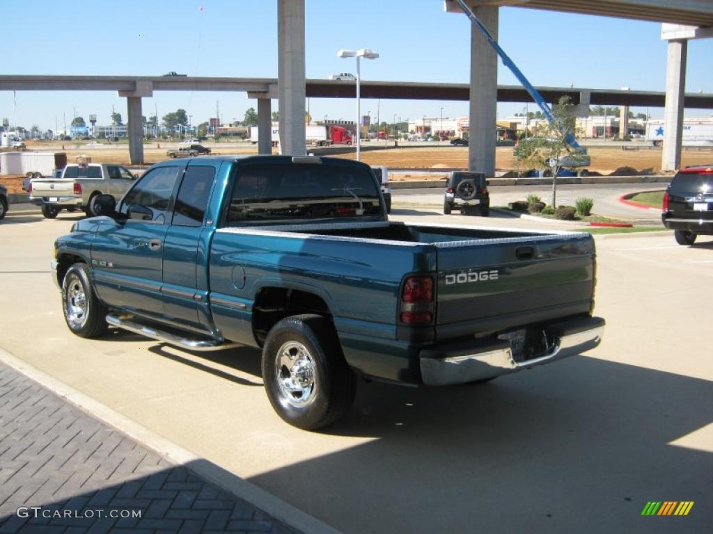 1998 Ram 1500 Laramie SLT Extended Cab 4x4 - Emerald Green Pearl / Gray photo #3