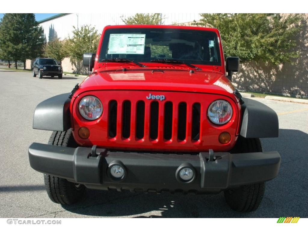 2011 Wrangler Sport 4x4 - Flame Red / Black photo #2