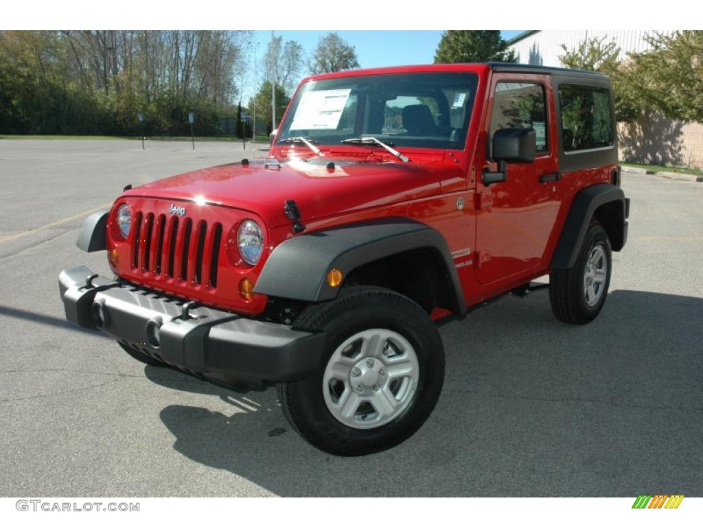 2011 Wrangler Sport 4x4 - Flame Red / Black photo #3