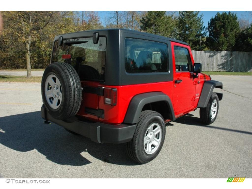 2011 Wrangler Sport 4x4 - Flame Red / Black photo #6