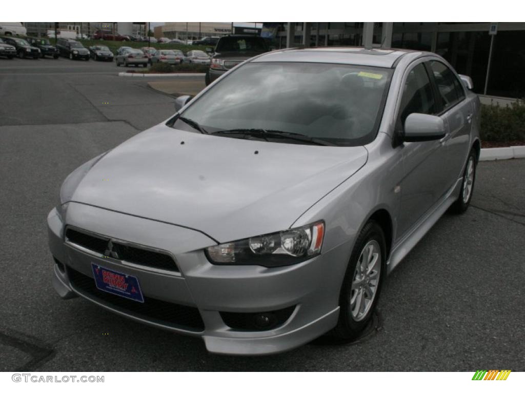 2010 Lancer ES - Apex Silver Metallic / Black photo #1