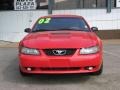 2002 Torch Red Ford Mustang V6 Coupe  photo #3